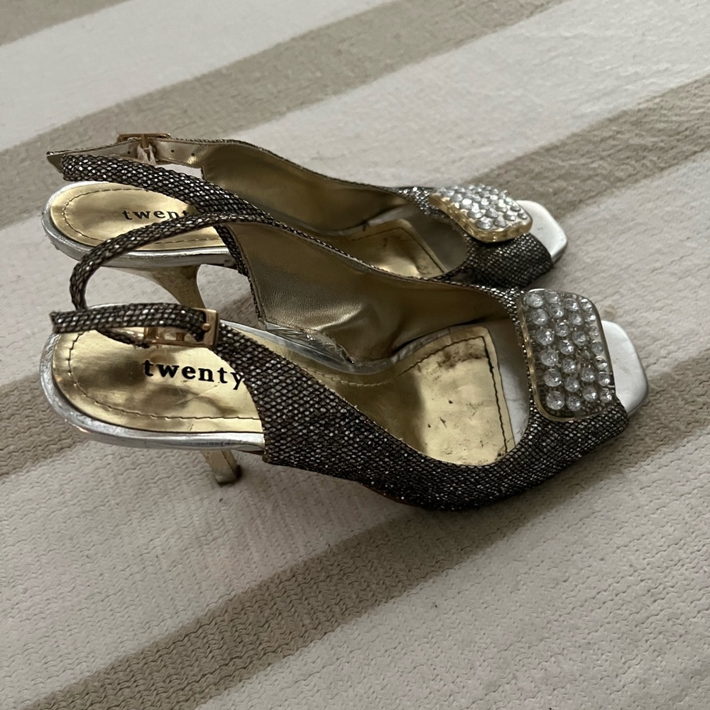Twenty Women's Heels in Silver and Gold